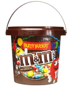 A Bucket of M&M's Chocolate