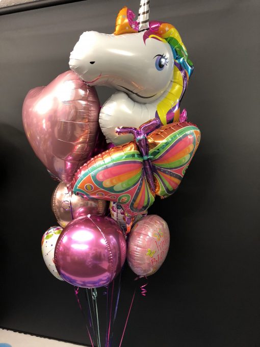 Unicorn balloon bouquet