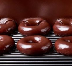 6 Chocolate glazed doughnuts