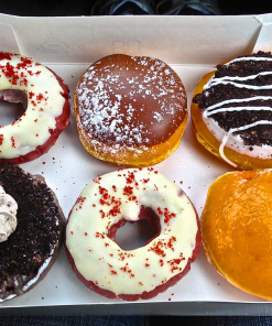 6 mixed doughnuts