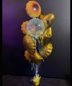 Sunflower love helium balloon bouquet