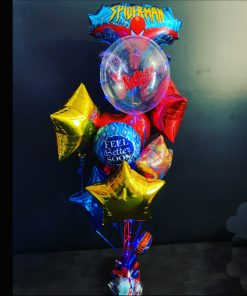 Super Hero personalised deluxe balloon bouquet