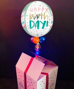 Happy Birthday balloon in a box