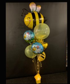 Bee Well helium balloon bouquet