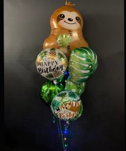 sloth balloon bouquet