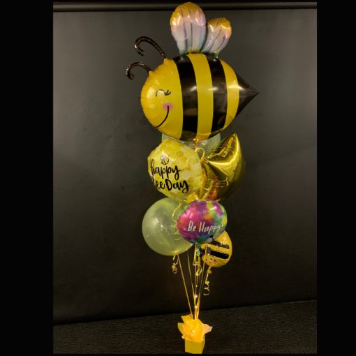 Happy Bee Day balloon bouquet