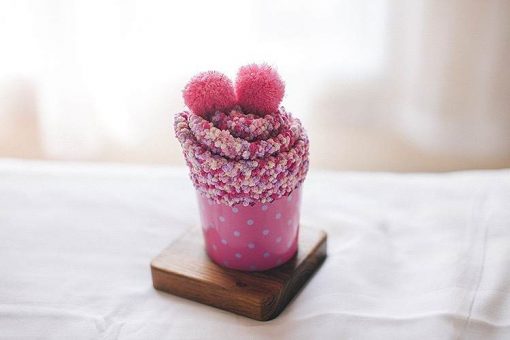 Pink cupcake socks