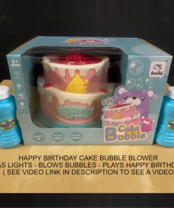 birthday cake bubble blower
