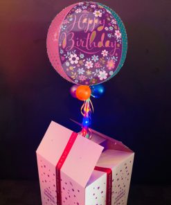 Happy Birthday Daisies balloon in a box